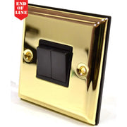 Centurion Victorian Brass Double Switch - Pack of 5