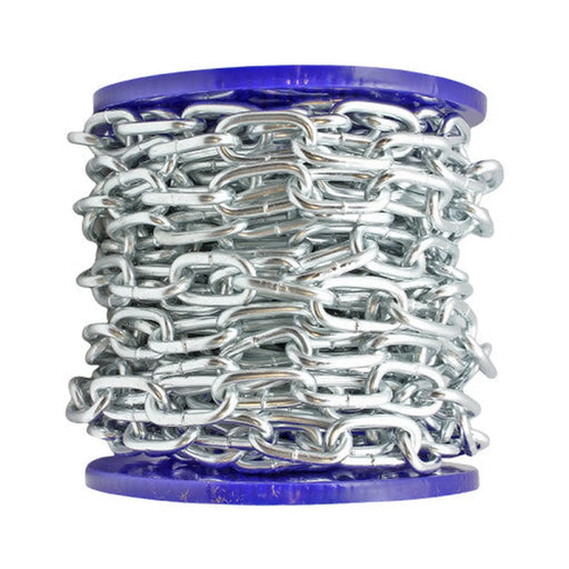 Centurion Steel Welded Straight Link Chain, Zinc Plated, 6mm x 33mm x 15m