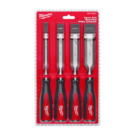 Centurion Milwaukee Beveled Edge Chisel Set 4PC