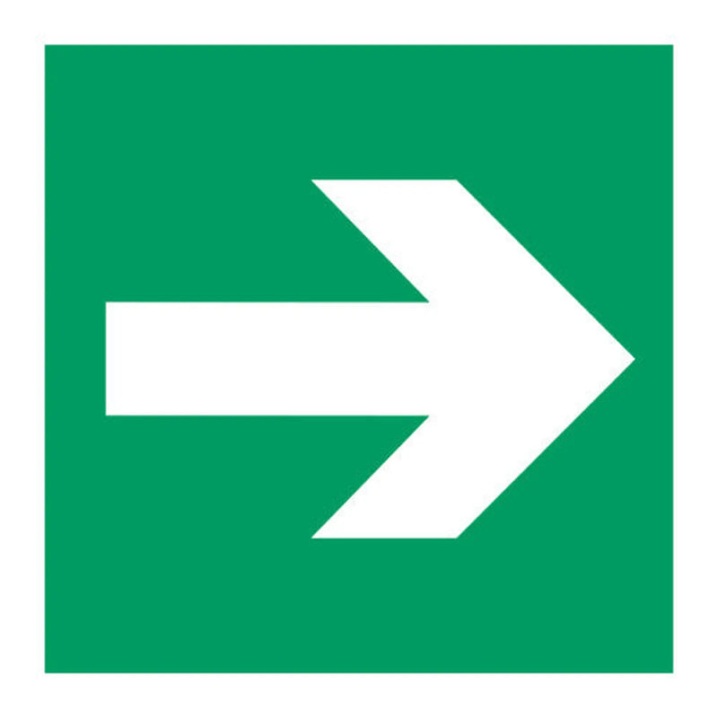 Centurion Literal arrow sign 1.2mm Recyclable PP (150 x 150mm) - Min Order 2