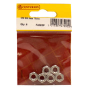 Centurion M6 SS Hex Nuts (Pack of 6) - Pack of 5