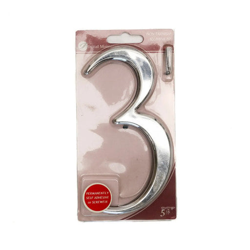 Centurion 5 1/2" Silver Effect Numeral 3 - Min Order 2