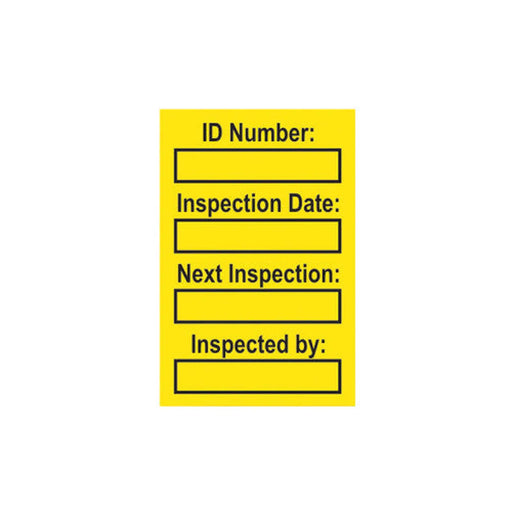 Centurion 'Harness' Mini Tag Insert, Yellow (Pack of 20)
