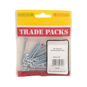 Centurion Machine Screws & Nuts - Zinc Plated - M4 x 50mm - (20 PK) - Pack of 5