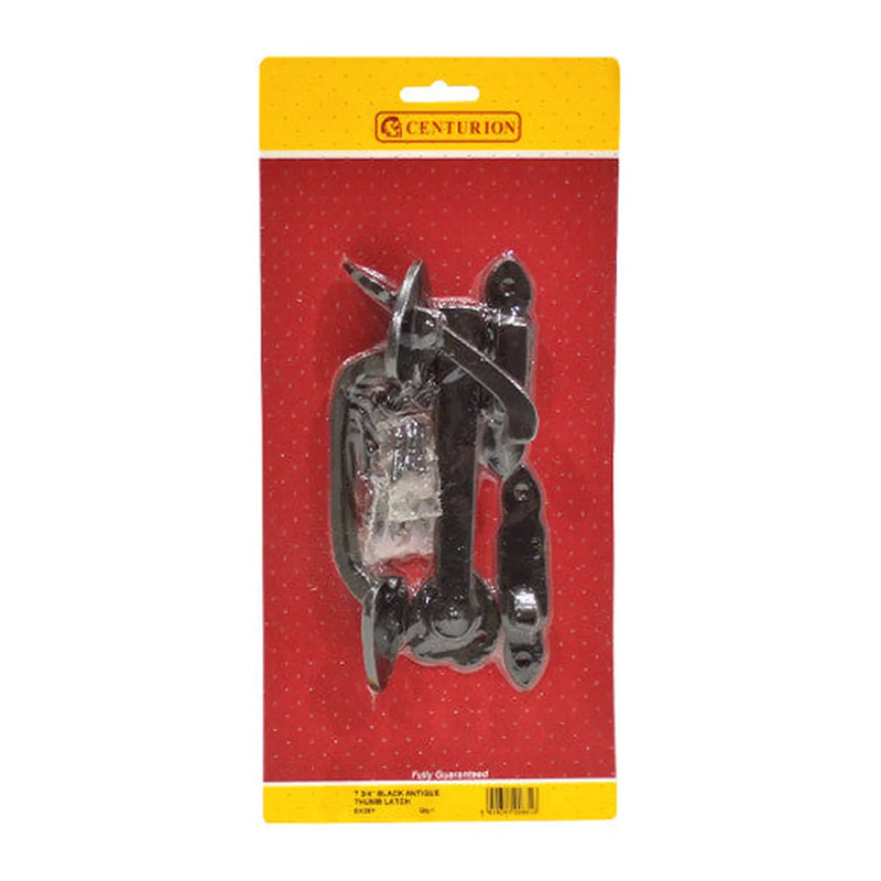 Centurion Thumb Latch, Black, 200mm