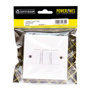 Centurion 10 Amp Triple 2 Way Wall Switch - Pack of 3