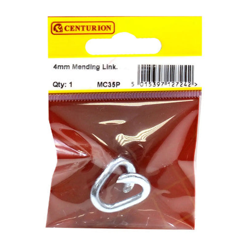 Centurion Steel Mending Link, Zinc Plated, 4mm - Pack of 5