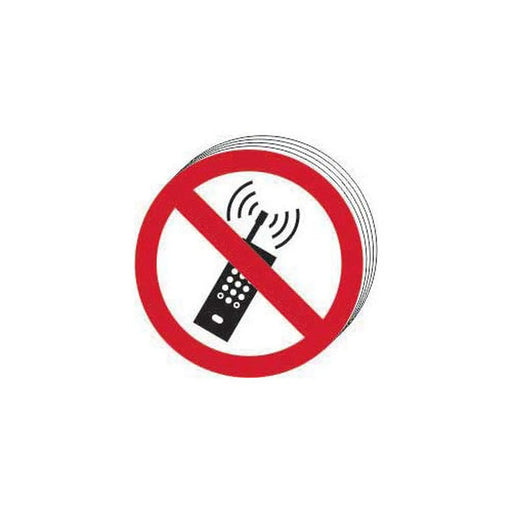 Centurion No mobile phones symbol - SAV (100mm dia.) (Pack of 10) - Min Order 2