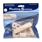 Centurion Plastic WC Handle Pack - White - Pack of 5