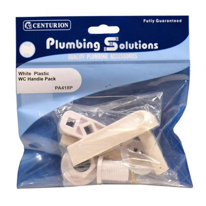 Centurion Plastic WC Handle Pack - White - Pack of 5