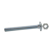 Centurion M8 x 110mm ZP Small Carriage Bolts & Nuts (Packs of 4) - Pack of 5