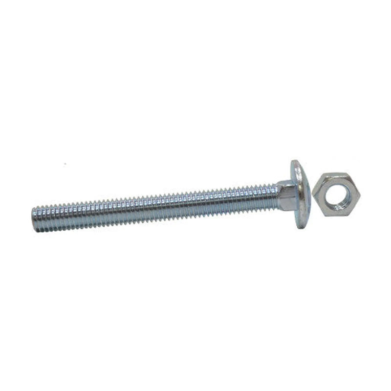 Centurion M8 x 110mm ZP Small Carriage Bolts & Nuts (Packs of 4) - Pack of 5