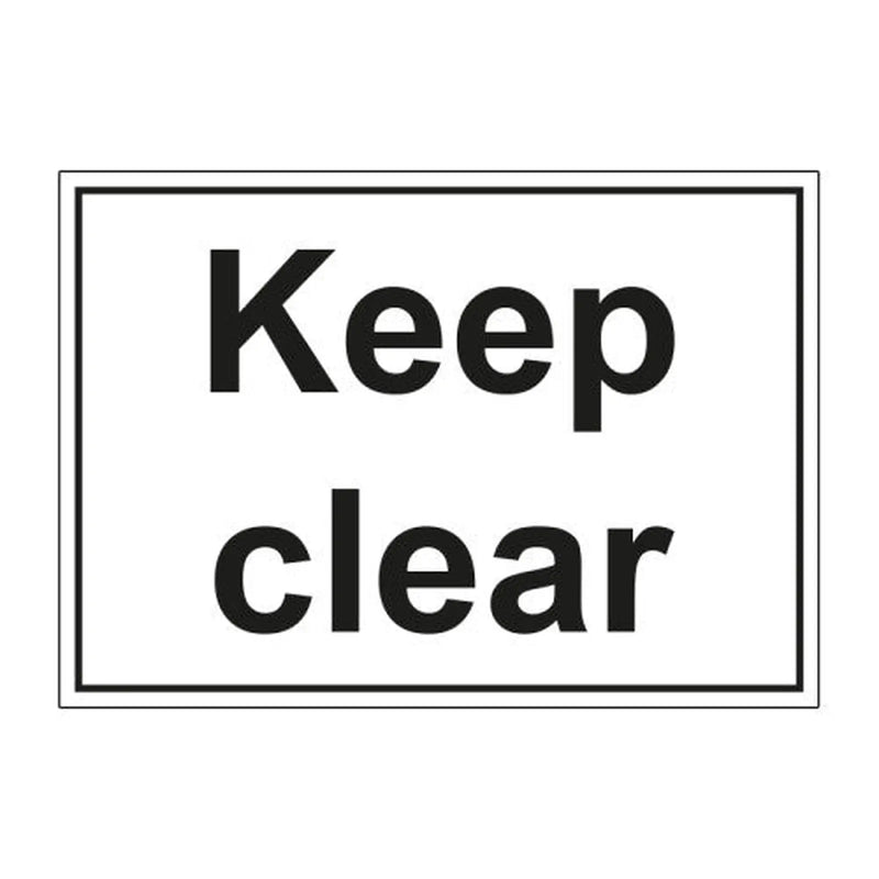 Centurion Keep clear 1.2mm Recyclable PP (148 x 210mm) - Min Order 2