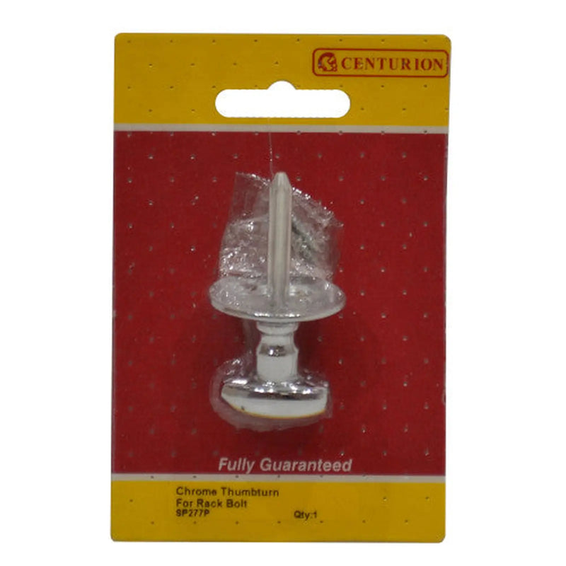Centurion Security Bolt Thumb turn, Chromed, 30mm - Pack of 5