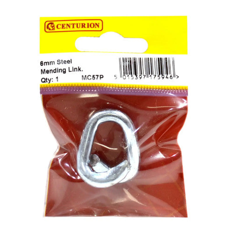 Centurion Steel Mending Link, Zinc Plated, 6mm - Pack of 5