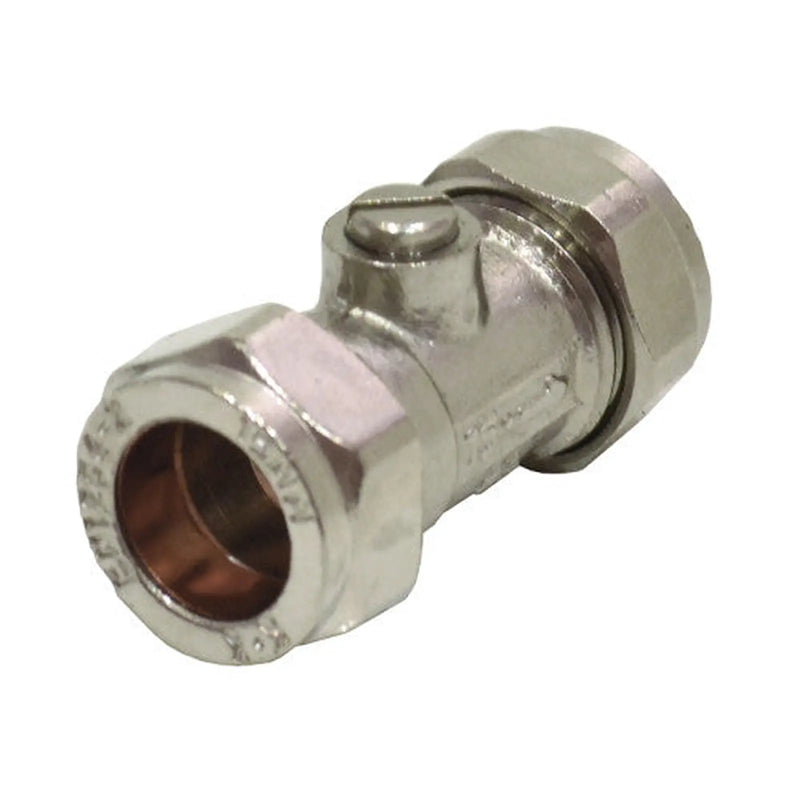 Centurion 15mm Isolating Valve - Chrome Plated - Pack of 5