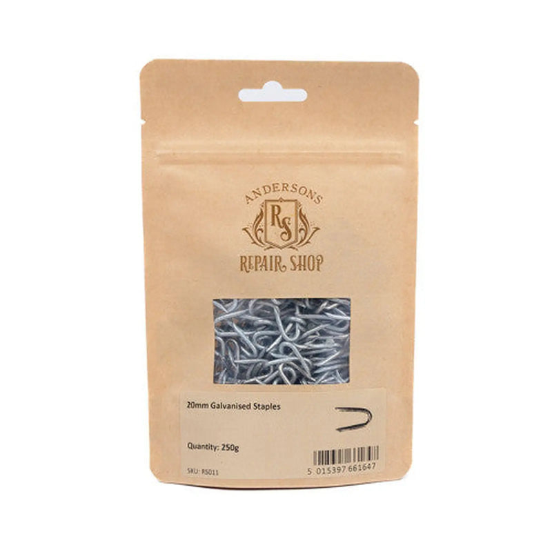 Centurion Repair Shop Staples - Galvanised - 20mm - 250g - Pack of 5