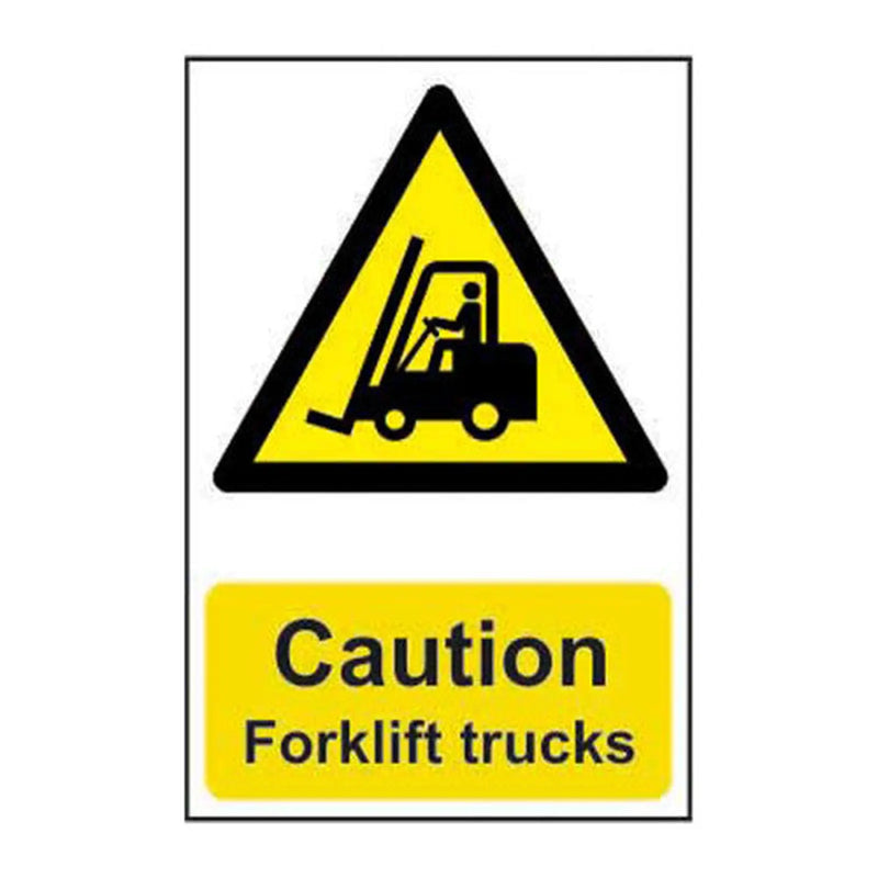 Centurion Caution Forklift Trucks - Self Adhesive PP (200 x 300mm) - Min Order 2