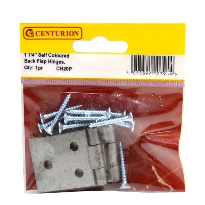 Centurion 32mm (1 1/4") SC Steel Backflap Hinge (1 pair) - Pack of 5