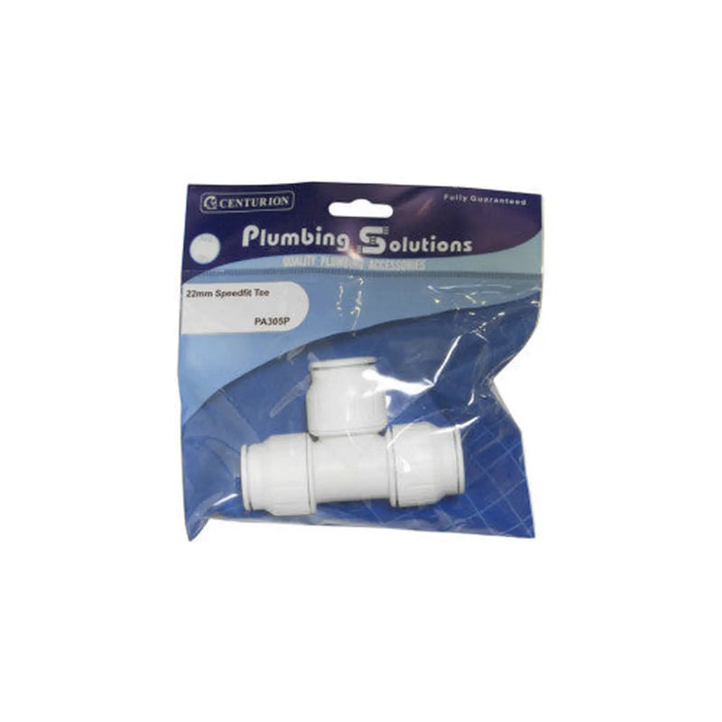 Centurion Speedfit - 22mm Tee - Pack of 3