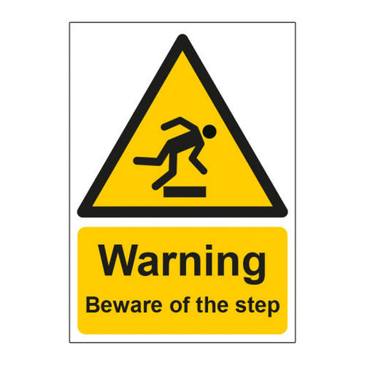 Centurion Danger beware of the step 1.2mm Recyclable PP (148 x 210mm) - Min Order 2