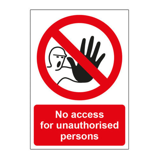 Centurion No access 1.2mm Recyclable PP (148 x 210mm) - Min Order 2