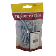 Centurion Coach Screws - M10 x 80mm - Zinc Plated - Pack of 15