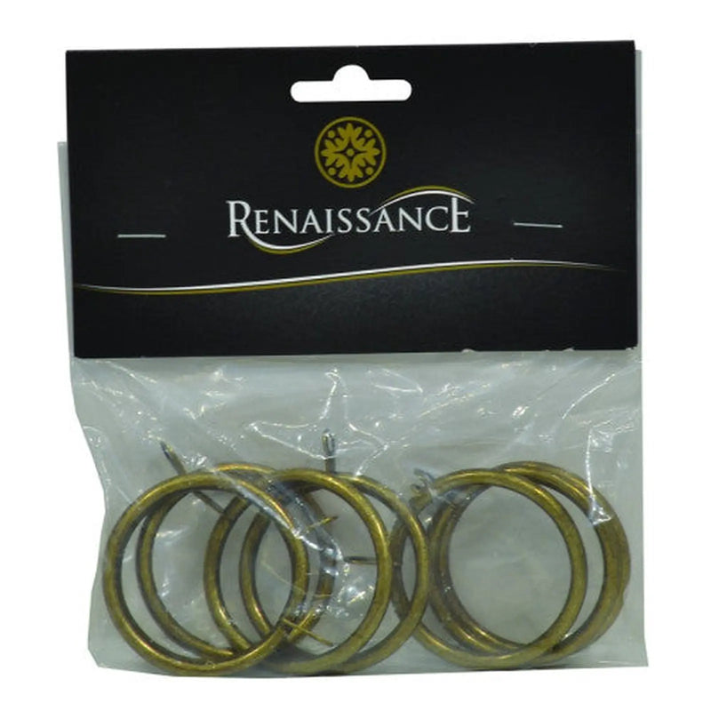 Centurion Renaissance Ball Rings Antq Brass 8pk 28/25mm - Pack of 10