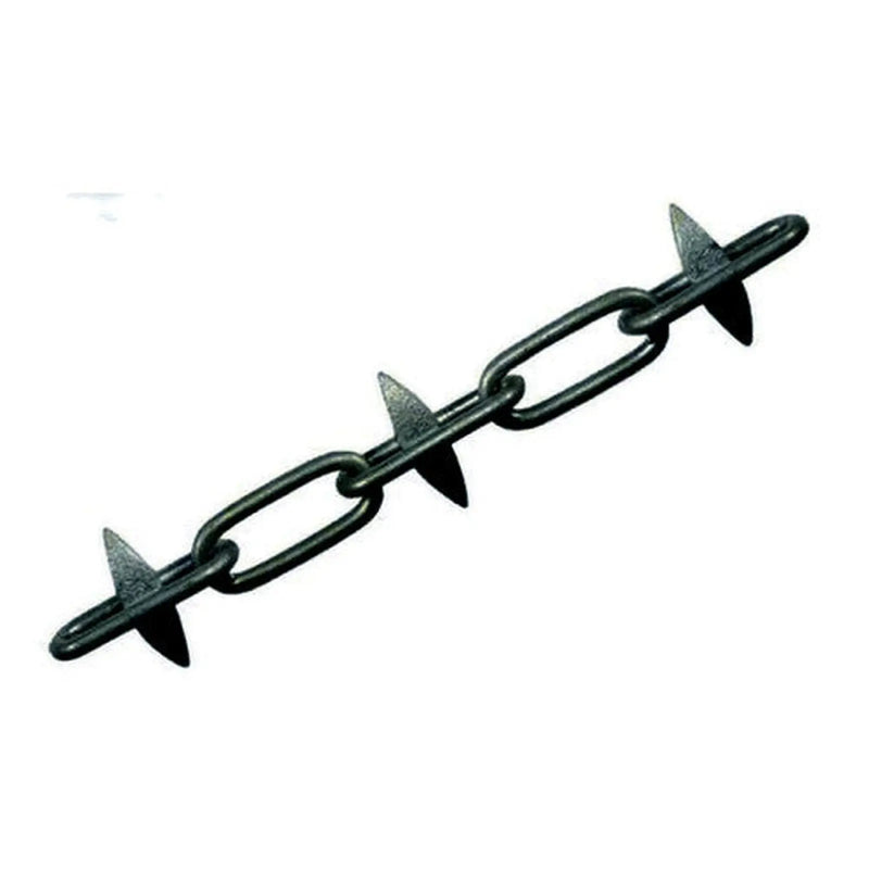Centurion Steel Spiked Alternate Link Chain, Black, 6mm x 50mm x 13mm, 5m