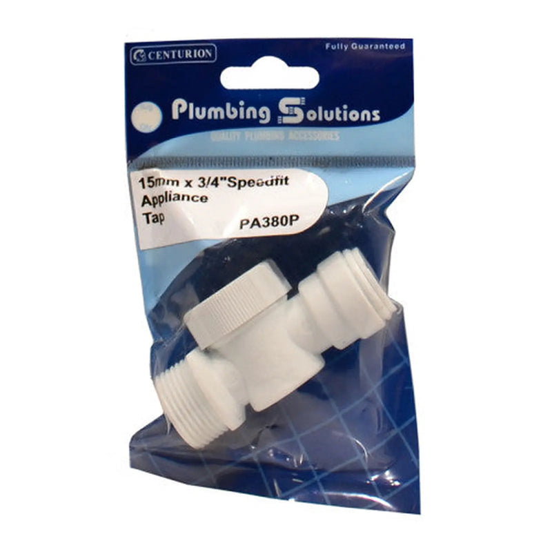Centurion Speedfit - 15mm x 3/4" Appliance Tap - Pack of 5