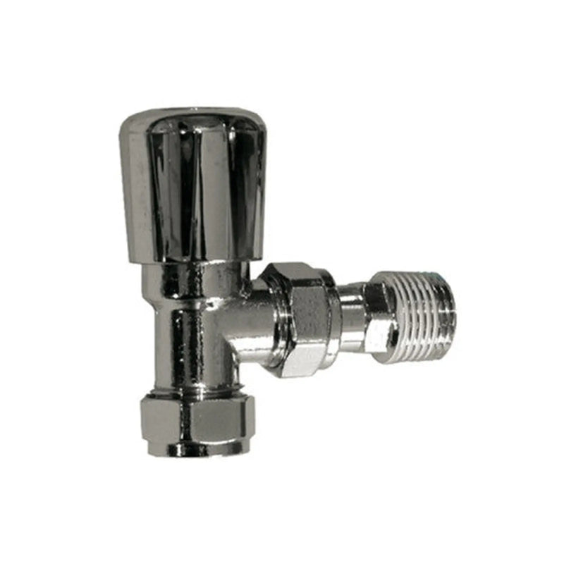 Centurion 15mm Angled Radiator Valve - Chrome