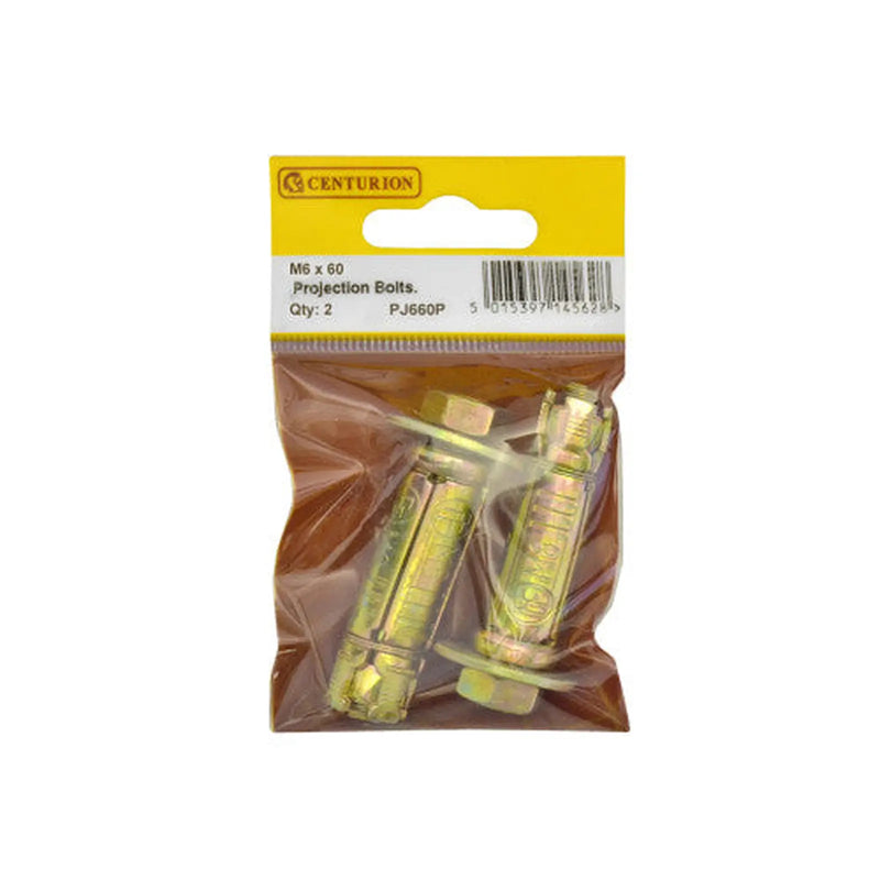 Centurion M6 x 50mm Expanding Projection Bolts  (Pack of 2) superseeded PJ650P - Pack of 5