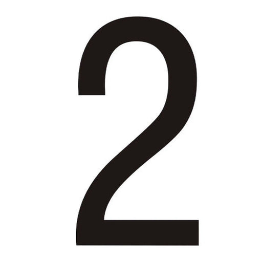 Centurion Character '2' - Black Vinyl - 50mm - Pack of 10 - Min Order 2