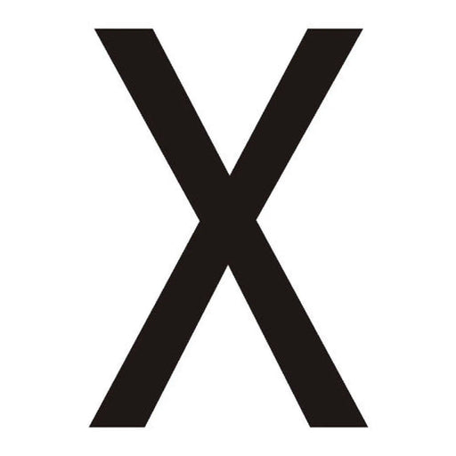 Centurion Character 'X' - Black Vinyl - 75mm - Pack of 10 - Min Order 2