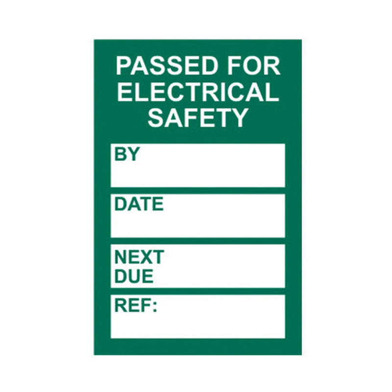 Centurion 'PAT Testing' Mini Tag Insert, Green (Pack of 20)
