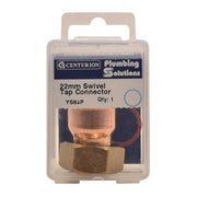 Centurion 22mm x 3/4" Solder Ring Copper Tap Connector - Pack of 5