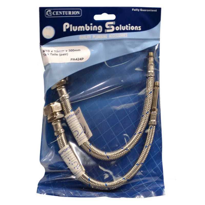 Centurion M10 x 15mm x 300mm Tap Tails (pair) - Pack of 3