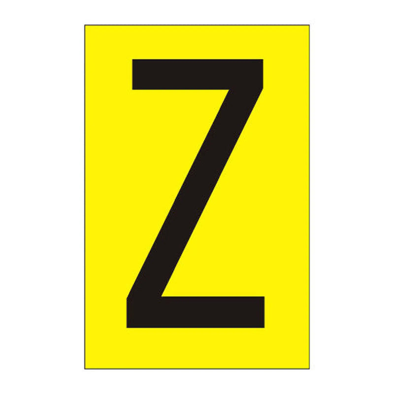 Centurion Character 'Z' - Yellow Vinyl - 50mm - Pack of 10 - Min Order 2