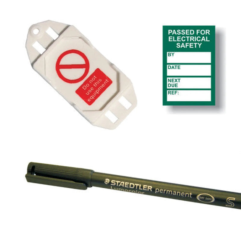 Centurion 'PAT Testing' Mini Tag Insert Kit, Green