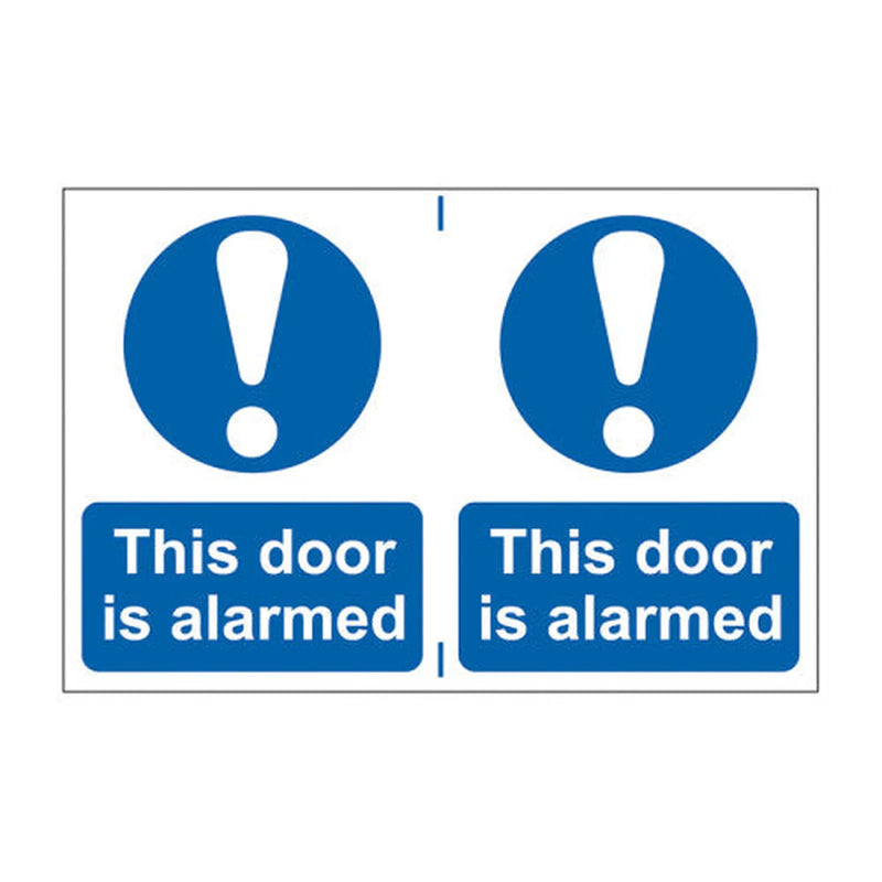 Centurion This door is alarmed - Self Adhesive PP (300 x 200mm) - Min Order 2