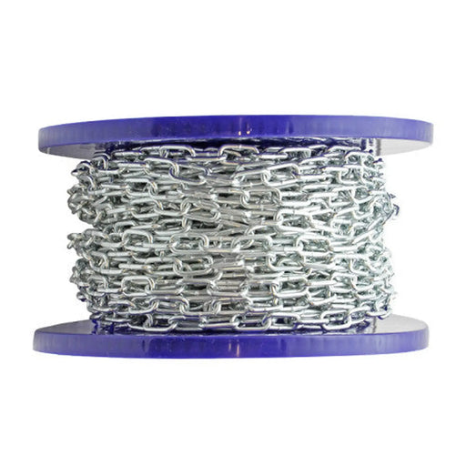 Centurion Steel Welded Straight Link Chain, Zinc Plated, 6mm x 24mm x 15m