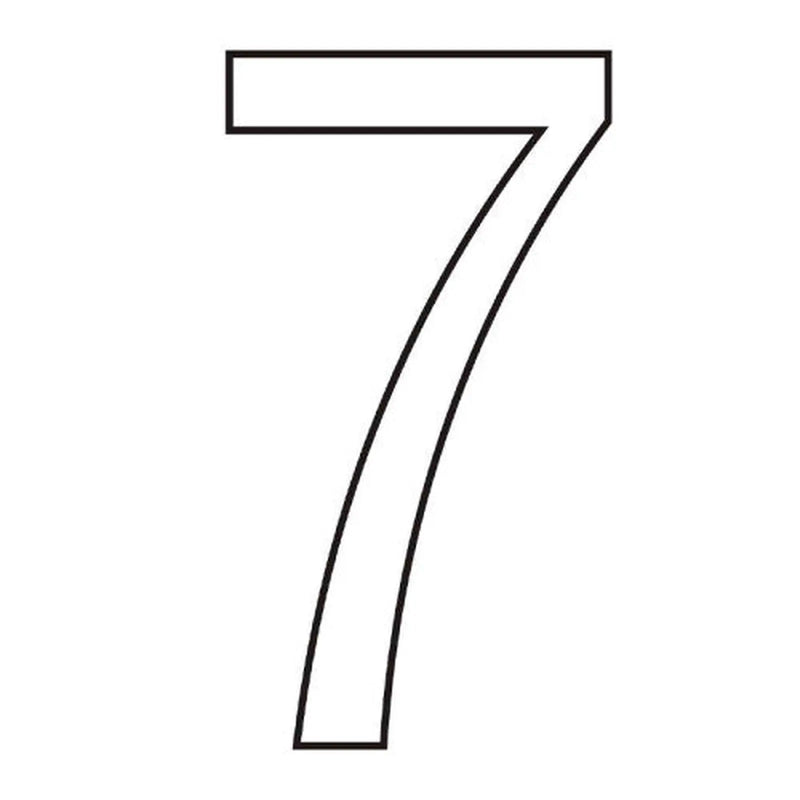 Centurion Character '7' - White Vinyl - 75mm - Pack of 10 - Min Order 2