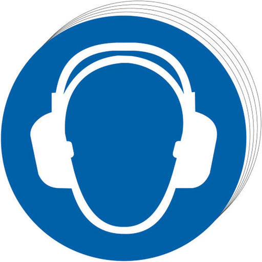 Centurion Wear ear protection symbol - SAV (50mm dia.) (Pack of 10) - Min Order 2