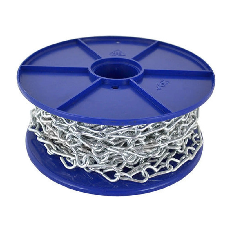 Centurion Steel Single Link Jack Chain, Zinc Plated, 2.5mm x 25mm, 30m Reel