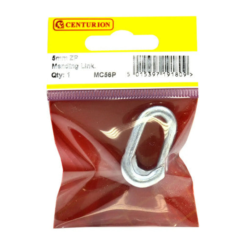 Centurion Steel Mending Link, Zinc Plated, 5mm - Pack of 5
