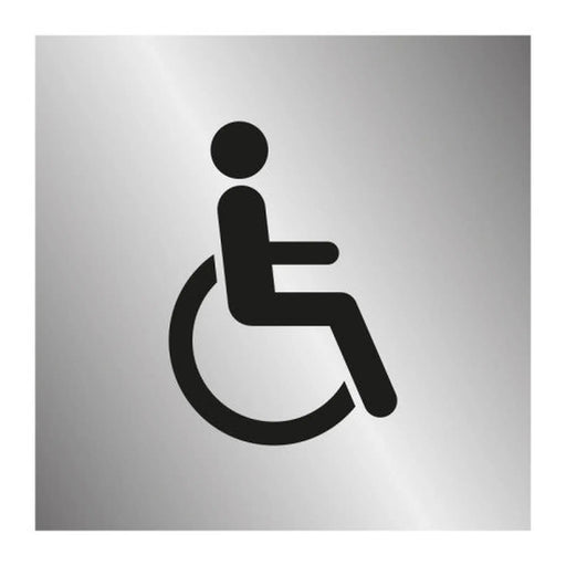 Centurion Disabled symbol 1.2mm Recyclable PPSILVER (100 x 100mm) - Min Order 4