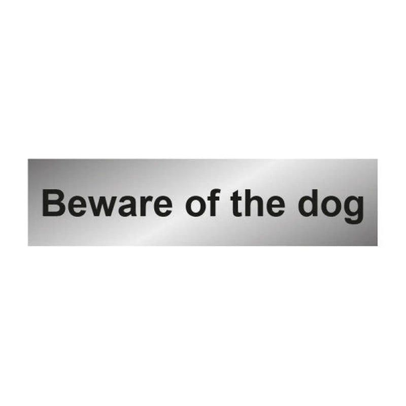 Centurion Beware 1.2mm Recyclable PP - SILVER (200 x 50mm) - Min Order 4