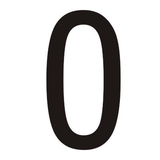 Centurion Character '0' - Black Vinyl - 50mm - Pack of 10 - Min Order 2