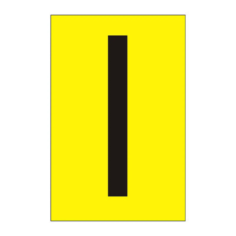 Centurion Character 'I' - Yellow Vinyl - 50mm - Pack of 10 - Min Order 2