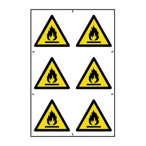 Centurion Flammable symbols - Self Adhesive PP (200 x 300mm) - Min Order 2
